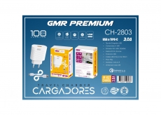 CARGADOR USB CON CABLE USB A TIPO C 1M 3.0A