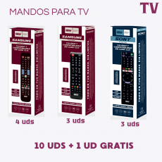 KITS MANDOS PARA TV MD-7701/7702/7704 10 UDS + 1 UD GRATIS