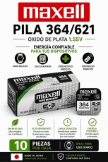 PILA BOTON MAXELL 364 SR621SW