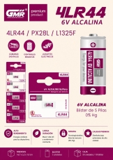 PILA GMR ALCALINA 4LR44 B5