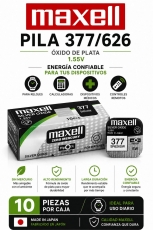 PILA BOTON MAXELL 377 SR626SW