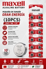 PILA BOTON MAXELL LR43/186 B10