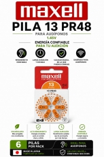 PILA AUDIFONO MAXELL PR13/PR48 B6