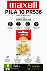 PILA AUDIFONO MAXELL PR10/PR536 B6