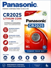 PILA  BOTON CR2025 PANASONIC B1