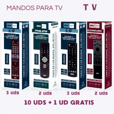 KITS MANDOS PARA TV MD-7705/7706/7707/7716 10 UDS + 1 UD GRATIS